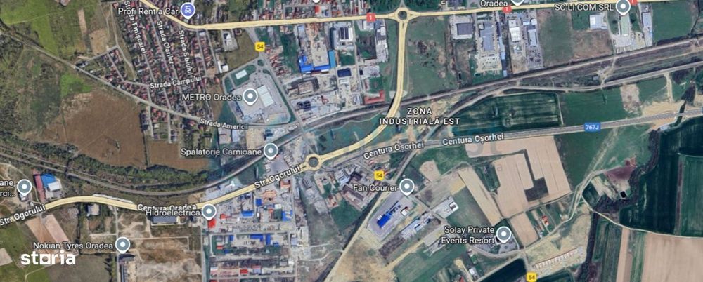 Teren pt showroom,industrial,comercial,Oradea Gaminvest V4402