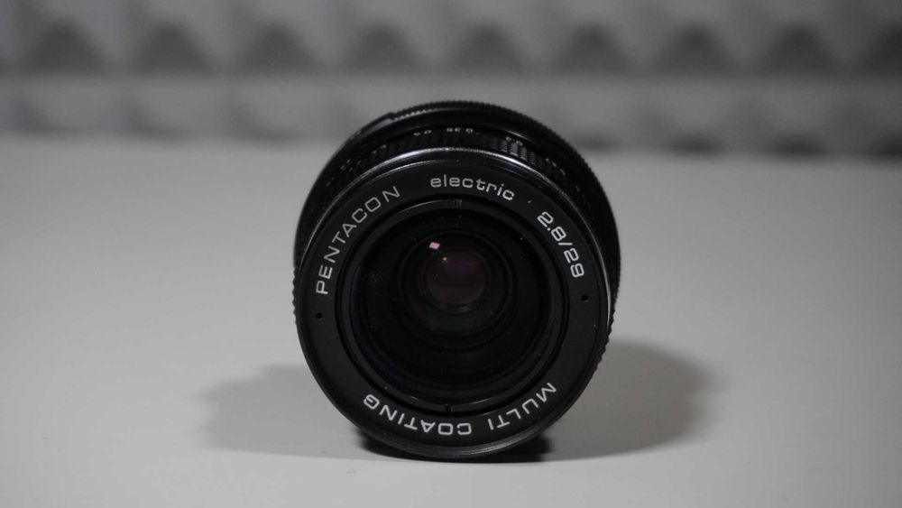 Obiectiv Foto/Video Pentacon 29mm f/2.8 – mont. M42 + adaptor M43(MFT)
