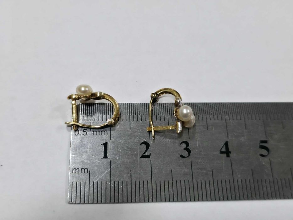 Дамски / детски златни обеци 14К 585 / 1,83
