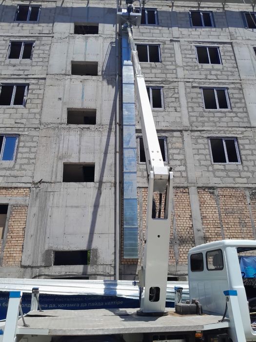 Работа автовышка