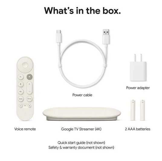 Google TV Streamer 4K Android TV Netflix YouTube Нов