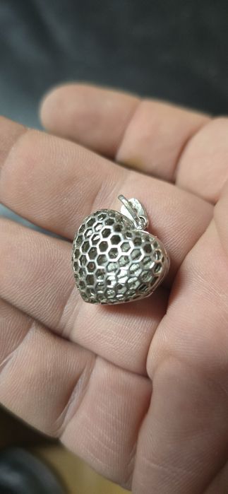 Pandant inimioară argint