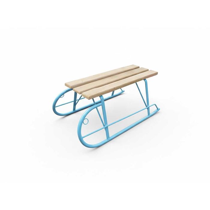 Sanie din metal si lemn mica color