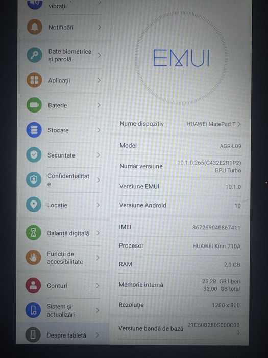 Tabletă Huawei MatePad T (AGR-L09), 32 GB, 4G