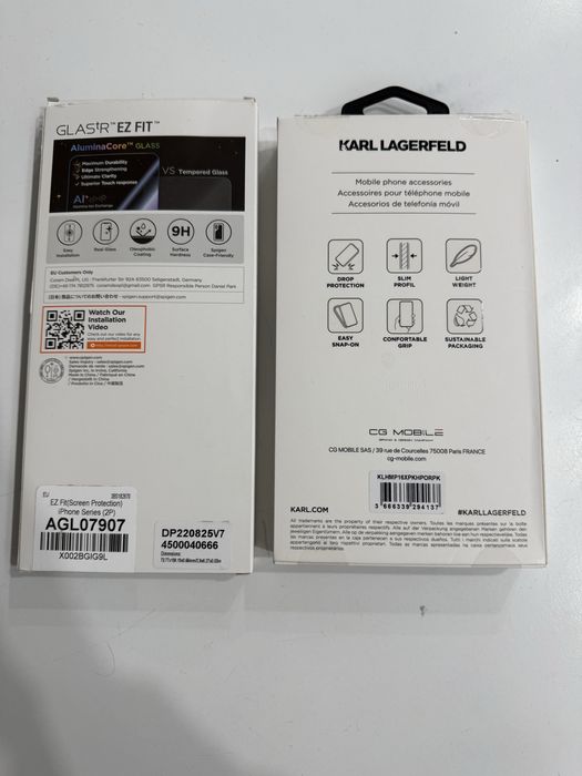 Husa iphone 16 pro max Karl lagerfeld nou +folie de sticla