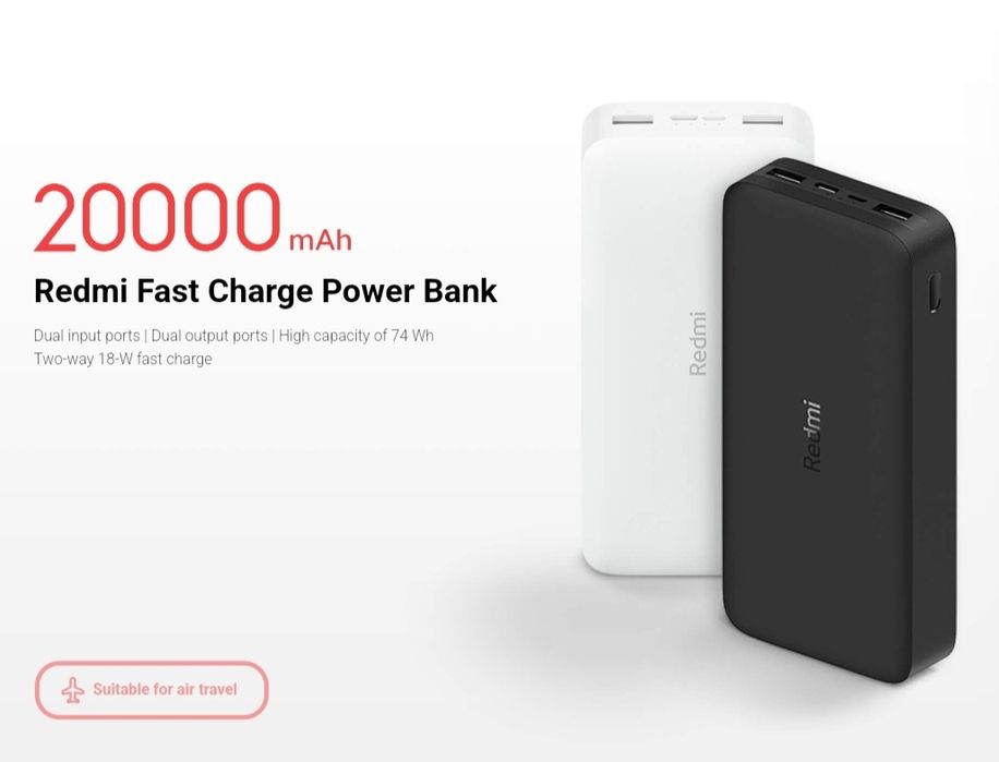 Xiaomi Redmi Power Bank fast charge 18W 10000mah 20000mah Mi Wireless