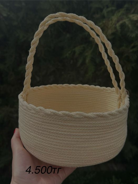 Корзинки из шнура