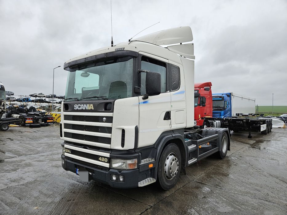 Scania 420 euro 3 si semiremorca containere krone sdc27/2014