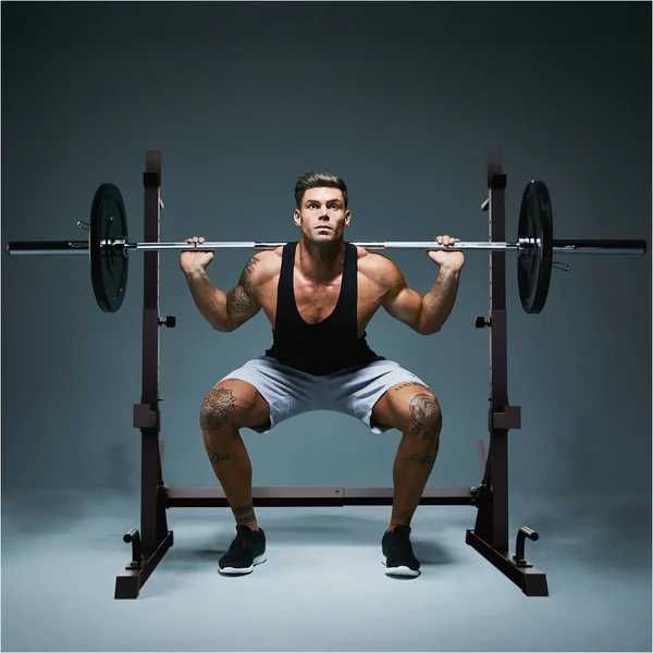 Squat Rack multifunctional, negru, Gorilla Sports