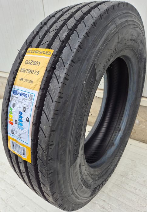 205/75 R17.5, 124M, GROUNDSPEED 14PR, Anvelope directie M+S