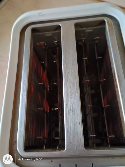 TОСТЕР за две филии TRFAL T34,  5 степени, бял, запазен