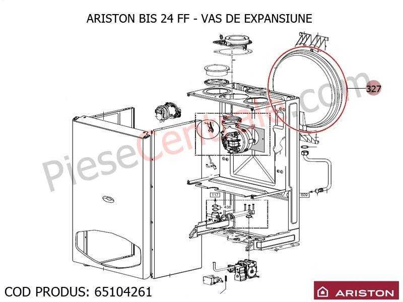Vas expansiune centrale termice Ariston BIS, EGIS, AS, Genus, Clas, Cares, HS, Clas One, Genus One + conducta.  NOU.