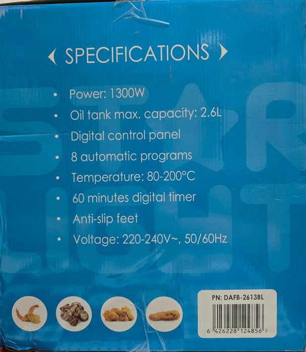 Vând friteuza cu aer cald Starline  capacitate mare de 2,6 litri