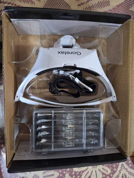 Увеличителни очила с LED лупа техническа.