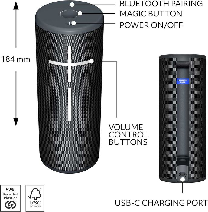 UE BOOM 4 Bluetooth безжична тонколонка