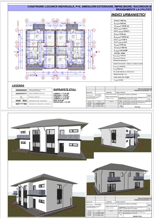 Vând duplex semifinisat Gilau