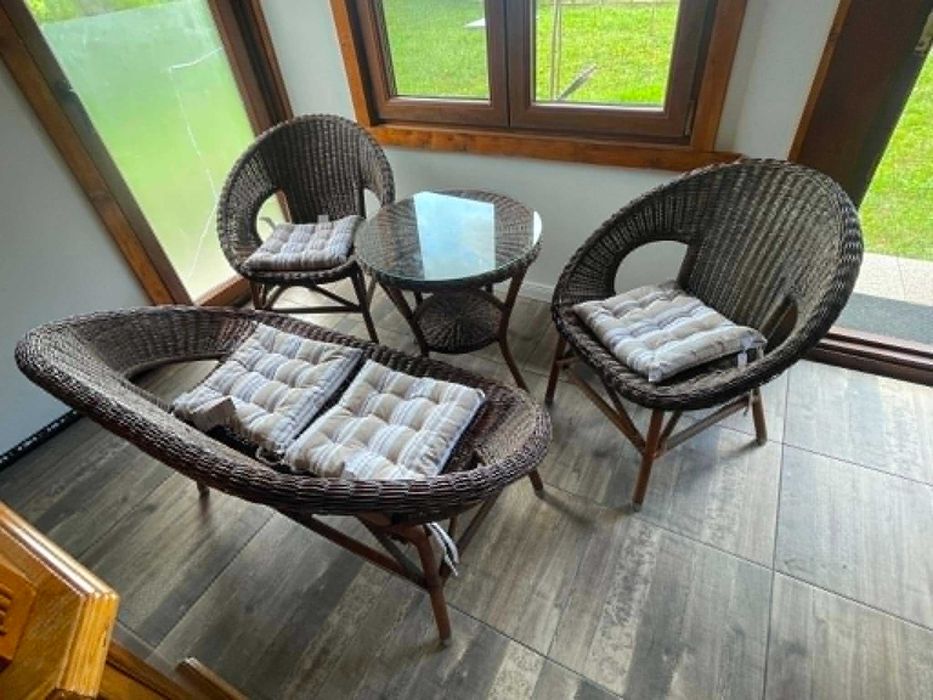 Set ratan gradina 2+1+1 si masa