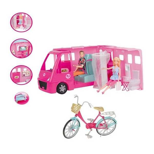 Розов кемпер Mercado Trade, С велосипед и аксесоари