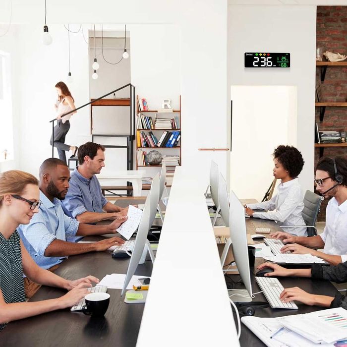 HYEIOL  3-в-1  стенен децибеломер с 11-инчов голям LED дисплей