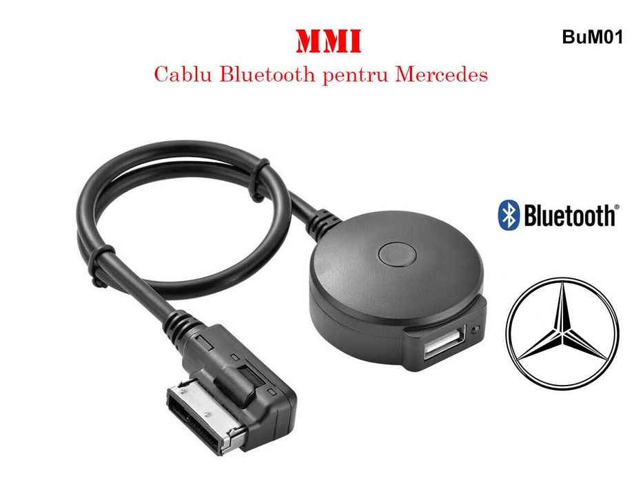 Cablu Adaptor Bluetooth USB MMI AMI MDI Mercedes A B C E S GL ML C E