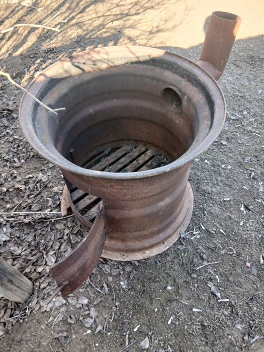 Печь под большой казан