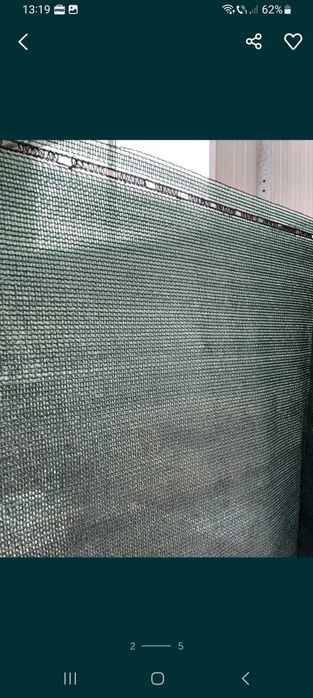 Plasa verde cu tiv intarit si ochiuri de prindere umbrire 50/80/90%/95%