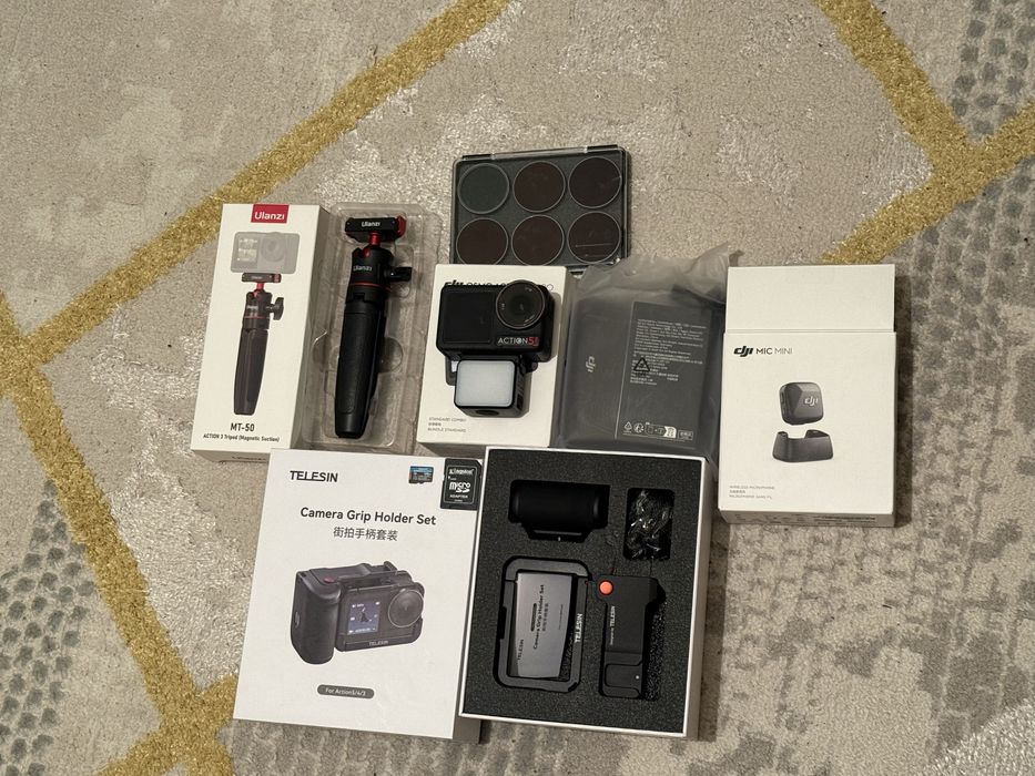 Dji action 5pro |Полный комплект | Mic mini | ND-фильтры |