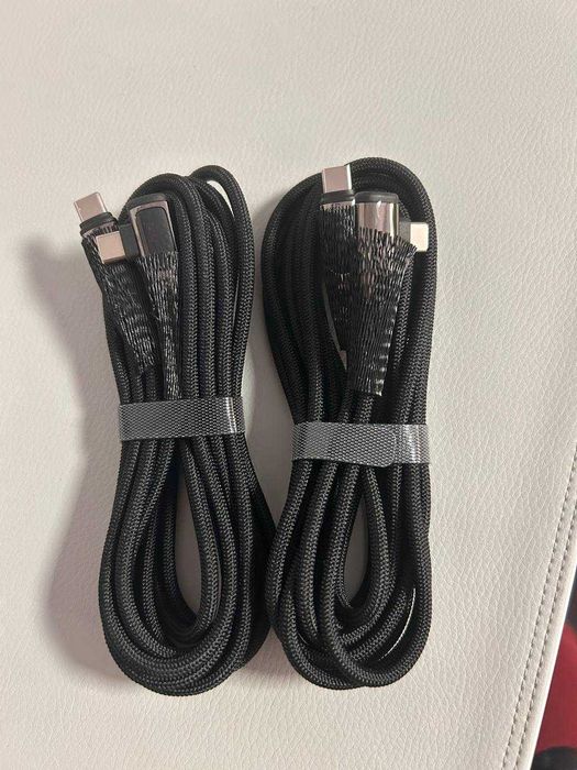 Cablu VisionSync USB-C → USB-C 240W, unghi drept | Set 2 buc | Nou