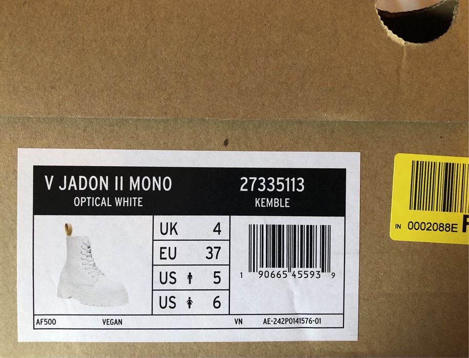 Dr. Martens Vegan Jadon II Mono Kemble Platform Boots ОРИГИНАЛ 40/25,5