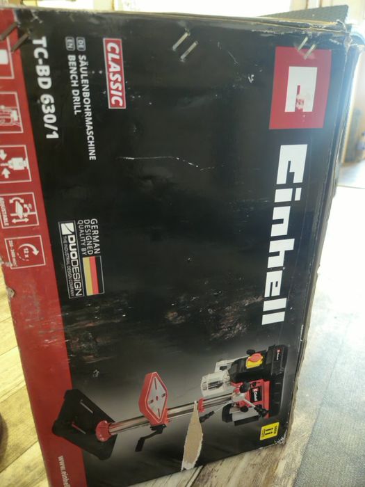 Mașină de găurit cu coloană Einhell TC-BD 630/1 – 630W – Nouă completă, cu cutie