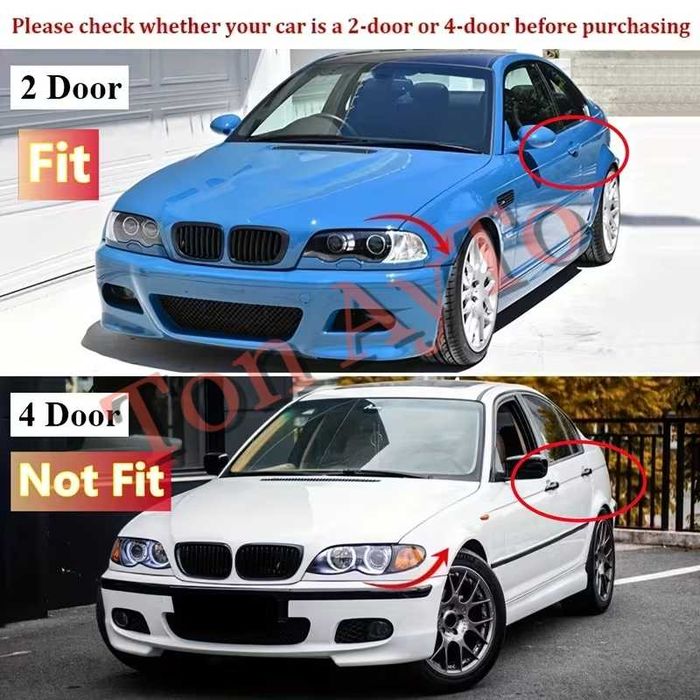 Капаци Фарове Е46 М3 БМВ E46 M3 BMW Coupe 2 Врати 1999 - 2003 / М3 2001 - 2006 Стъкла Фарове Капаци