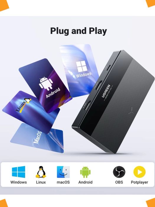 Карта видео захват UGREEN CM630