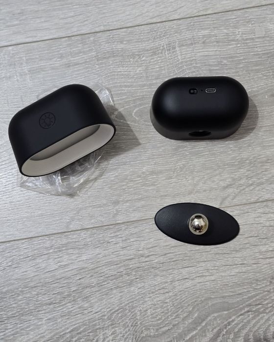 Set 2 aplice LED Amouhom B02 Black – control tactil & telecomandă