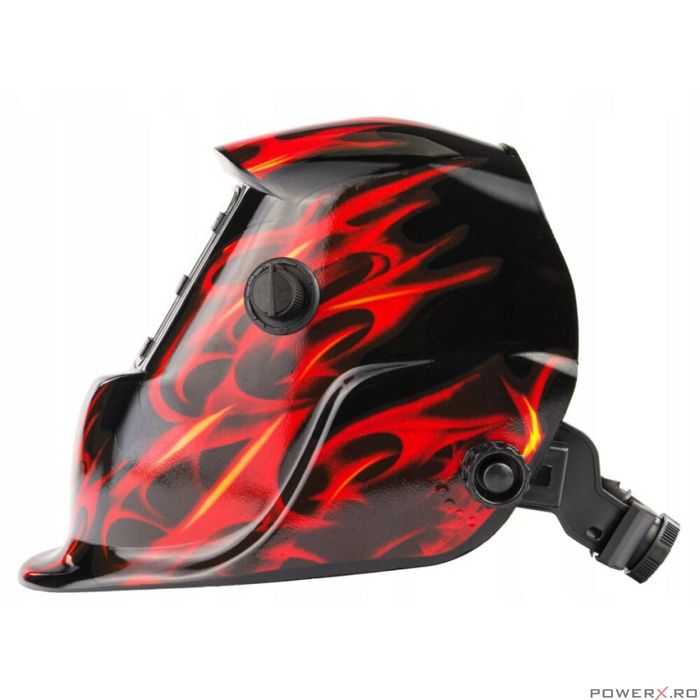 Masca sudura profesionala automata, camp vizual 92 x 42 mm, Red