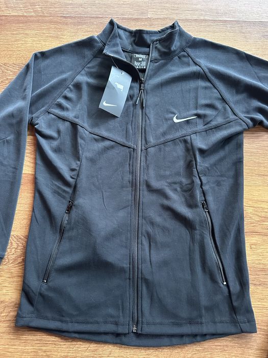 Дамски,памучен екип Nike с бродирано лого,тъмно син цвят