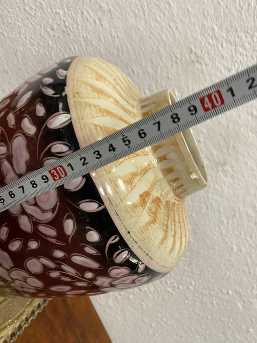 Голяма белгийска ваза от порцелан