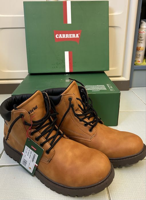 Зимни мъжки боти от естествена кожа Carrera