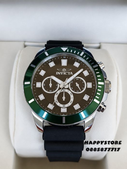 INVICTA Pro Diver Casual green/black 46 mm, Инвикта нов мъжки часовник
