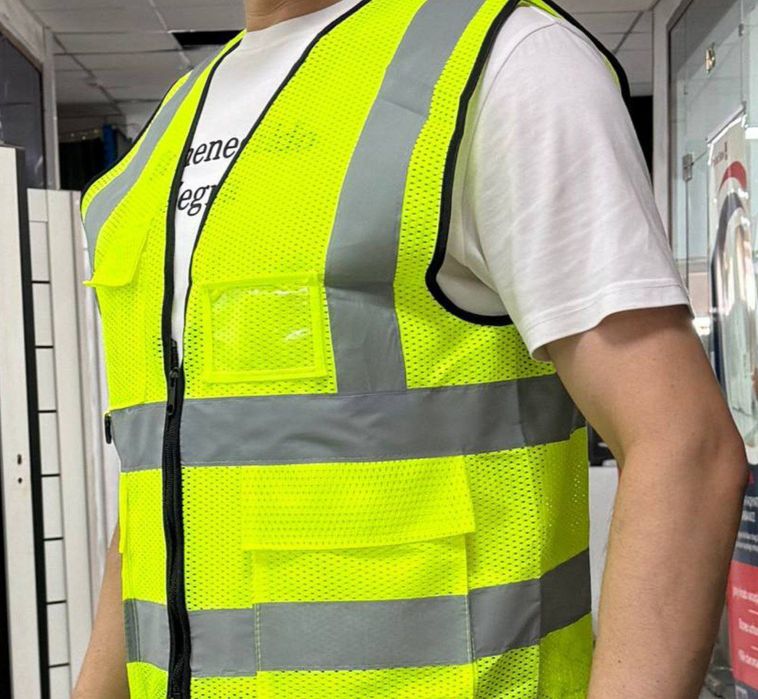 Светоотражающий жилет китайский/ каска / нимча / jilet signalniy jilet