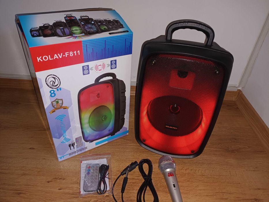 Boxa karaoke bluetooth Boxa cu microfon portabila Party 40 cm Bucuresti