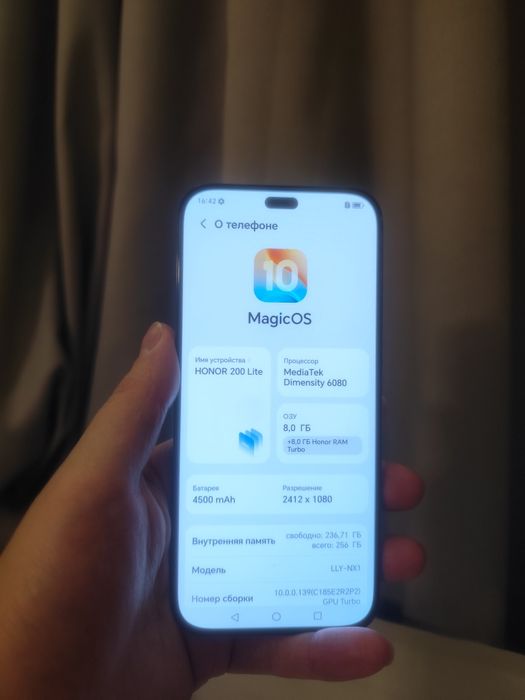 Honor 200 lite midnight