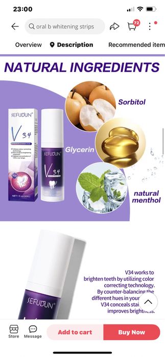 Pasta de dinti pentru albire.