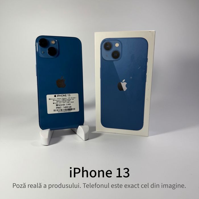 ispotmobile.ro  iPhone 13 128GB Blue 100% ! Garantie 2 ani + cadou