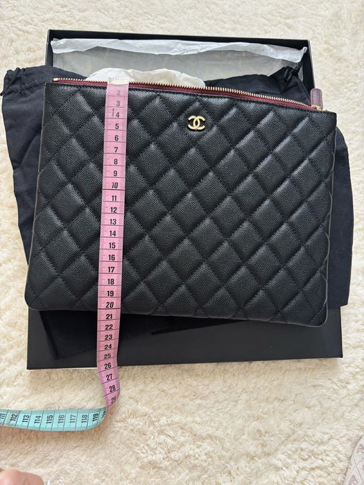 Клатч Chanel черный на золоте