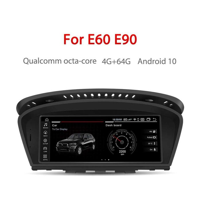 Monitor Navigatie Android BMW E60 E90 4 GB RAM CCC Bluetooth GPS USB