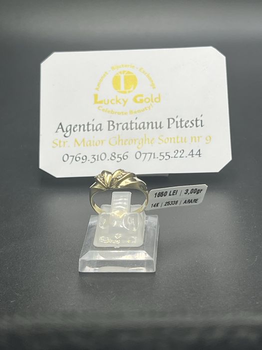 Inel 14k 3gr marimea 18 cod 25336