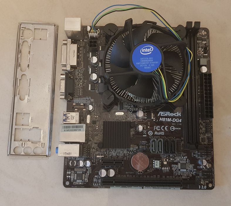 kit placa de baza Asrock, procesor i5 4460s turbo 3,40 GHz, cooler