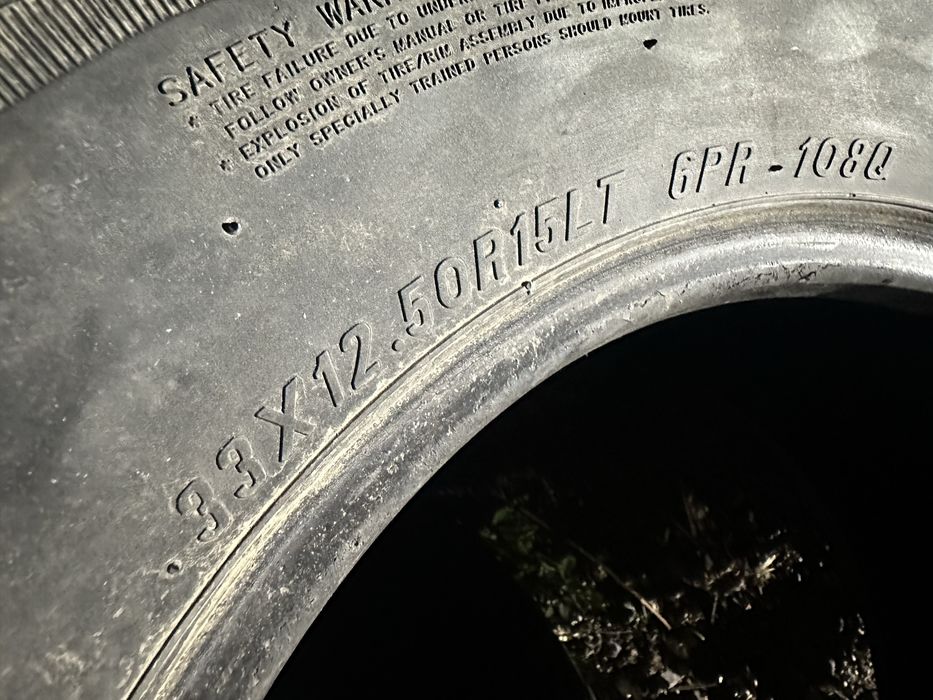 Шины 33х12.5R15 (3шт)