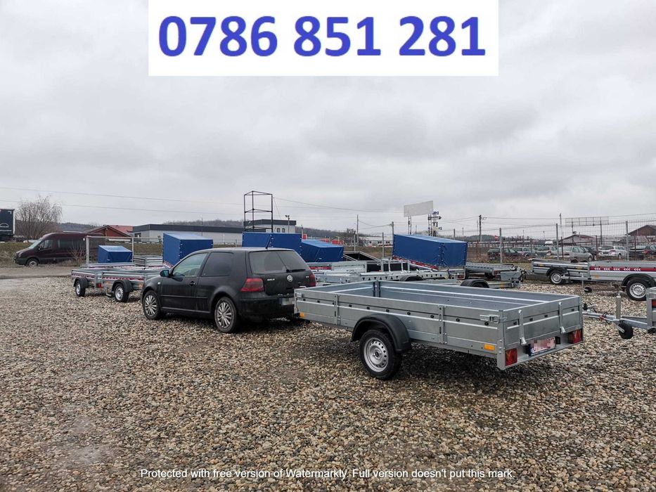 Remorca 750 kg Atv Moto Auto Transport Apicola Dublu Ax Prelata Oferta