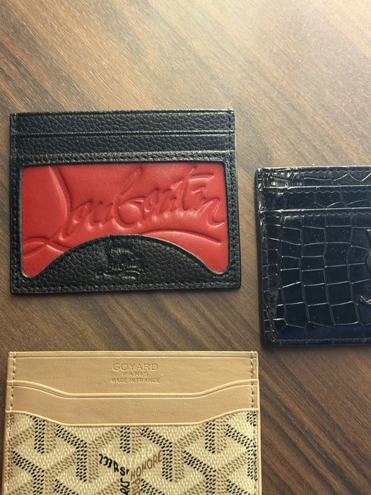 Портфейл кардхолдър картодържател на goyard louboutin yves saint laurent